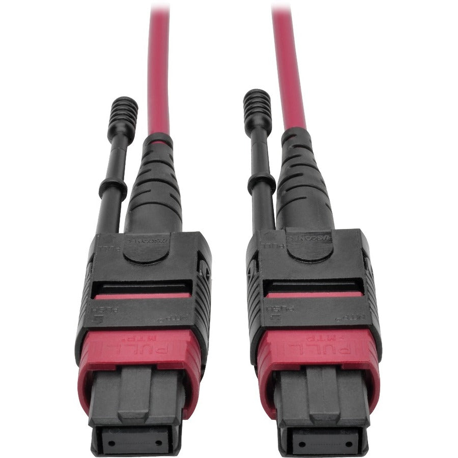 Câble de raccordement multimode MTP/MPO Tripp Lite par Eaton N845-01M-12-MG, magenta, 1 m N845-01M-12-MG