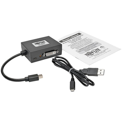 Hub Mini DisplayPort 1.2 vers DVI MST à 2 ports Tripp Lite par Eaton B155-002-DVI-V2 B155-002-DVI-V2