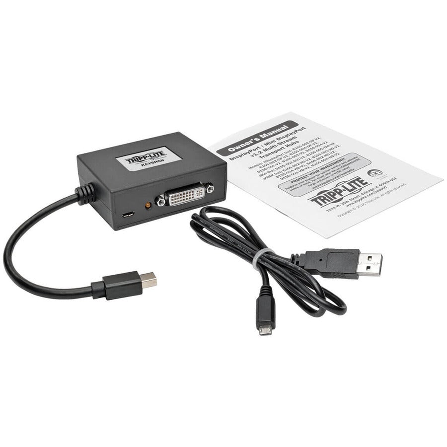 Hub Mini DisplayPort 1.2 vers DVI MST à 2 ports Tripp Lite par Eaton B155-002-DVI-V2 B155-002-DVI-V2