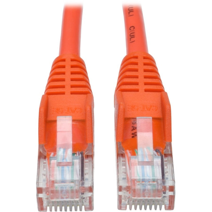 Câble de raccordement UTP moulé anti-accroc Cat5e 350 MHz Tripp Lite by Eaton (RJ45 M/M), orange, 1,5 m N001-005-OR
