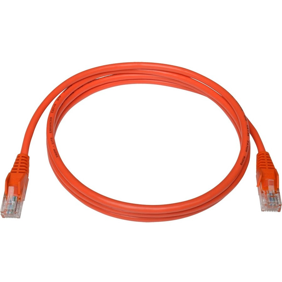 Câble de raccordement UTP moulé anti-accroc Cat5e 350 MHz Tripp Lite by Eaton (RJ45 M/M), orange, 1,5 m N001-005-OR