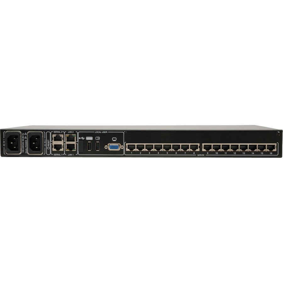 Tripp Lite by Eaton 16-Port, 2+1 User NetCommander Cat5 IP KVM Switch B072-016-IP2