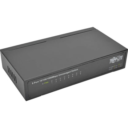 Commutateur Gigabit Ethernet non géré de bureau Tripp Lite by Eaton 8 ports 10/100/1000 Mbps, boîtier métallique NG8