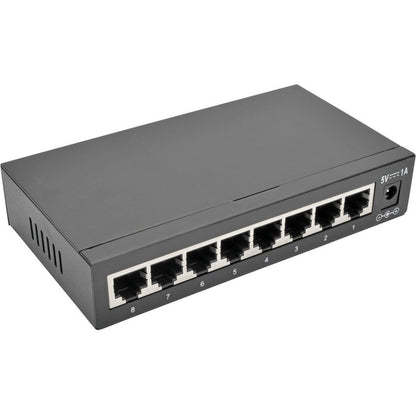 Commutateur Gigabit Ethernet non géré de bureau Tripp Lite by Eaton 8 ports 10/100/1000 Mbps, boîtier métallique NG8