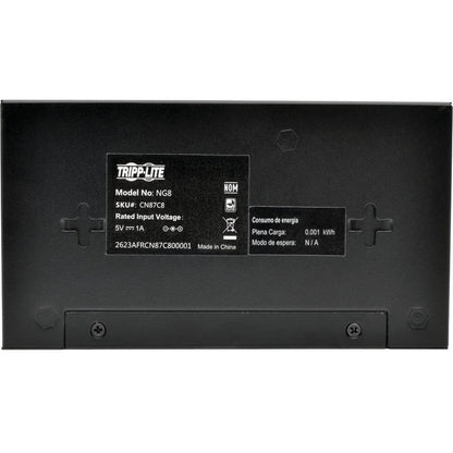 Commutateur Gigabit Ethernet non géré de bureau Tripp Lite by Eaton 8 ports 10/100/1000 Mbps, boîtier métallique NG8