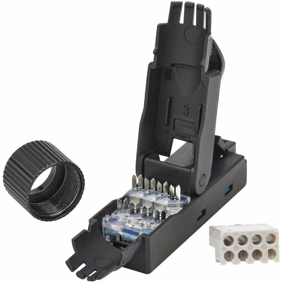 Fiche de raccordement sur site UTP Cat6a classe EA de Tripp Lite par Eaton, 568A/568B, TAA N232-USC6A-1