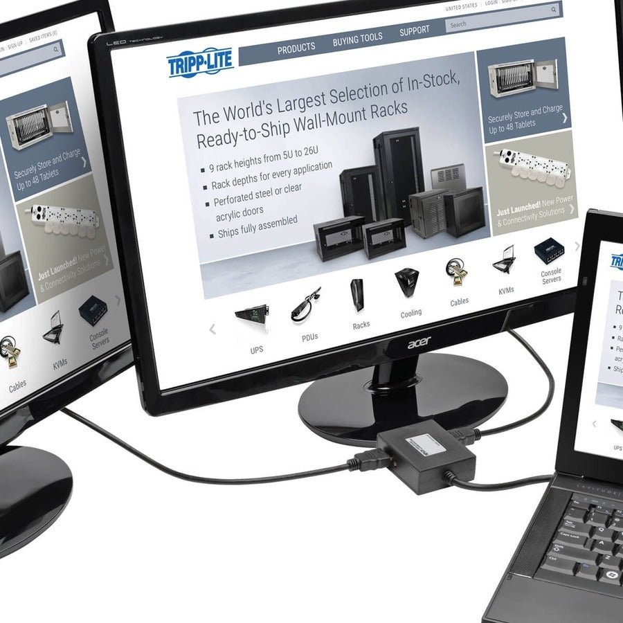 Répartiteur DisplayPort vers HDMI 2 ports Tripp Lite par Eaton B157-002-HD