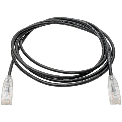 Câble de raccordement UTP Cat6 Tripp Lite par Eaton (RJ45) - M/M, Gigabit, sans accroc, moulé, fin, noir, 7 pi. N201-S07-BK