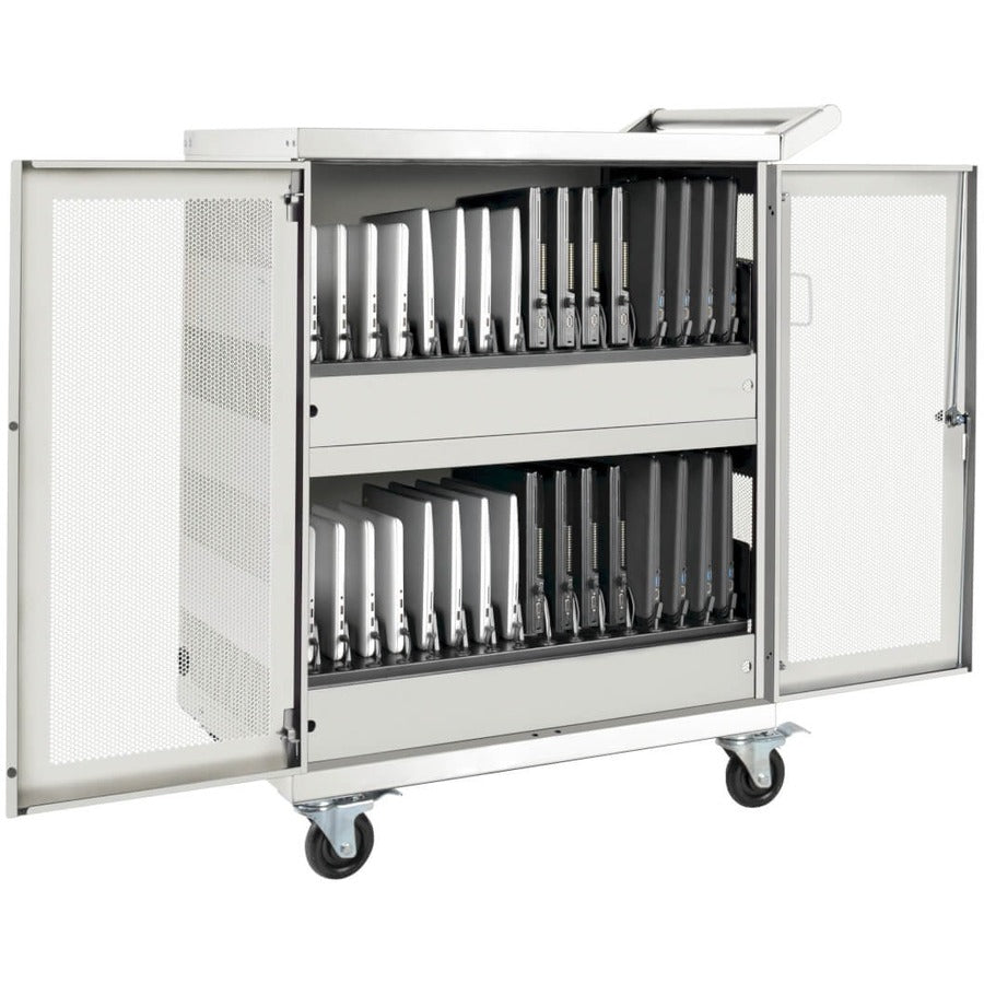 Tripp Lite by Eaton CSC32ACW 32-Device AC Charging Station Cart, White CSC32ACW