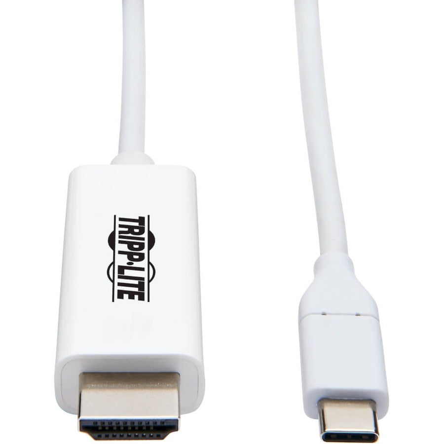 Adaptateur USB-C vers HDMI Tripp Lite par Eaton U444-006-H4K6WE, M/M, blanc, 6 pi. U444-006-H4K6WE