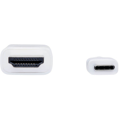 Adaptateur USB-C vers HDMI Tripp Lite par Eaton U444-006-H4K6WE, M/M, blanc, 6 pi. U444-006-H4K6WE