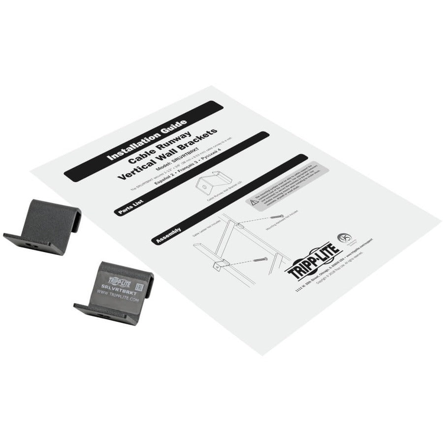 Support de montage pour échelle à câbles Tripp Lite by Eaton SRLVRTBRKT - Noir SRLVRTBRKT