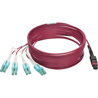 Câble de raccordement en éventail Tripp Lite by Eaton N845-05M-8L-MG MTP/MPO vers 8xLC, magenta, 5 m N845-05M-8L-MG