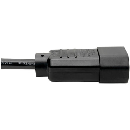 Câble d'extension de cordon d'alimentation pour ordinateur Tripp Lite 3 pieds C14 à C13 10 A 18 AWG 3' P004-003