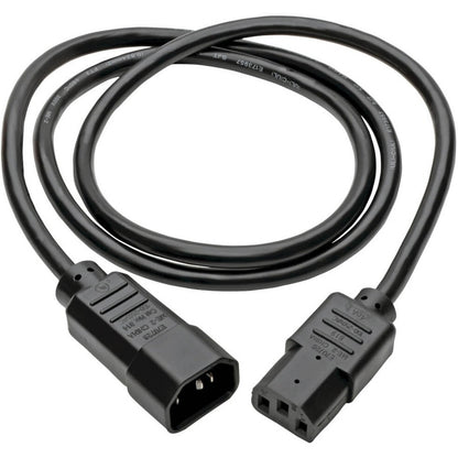 Câble d'extension de cordon d'alimentation pour ordinateur Tripp Lite 3 pieds C14 à C13 10 A 18 AWG 3' P004-003