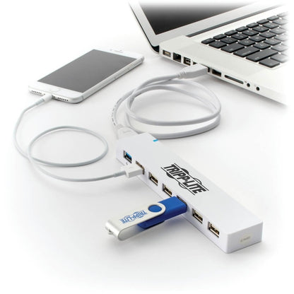 Hub combiné USB 3.0/USB 2.0 à 7 ports Tripp Lite par Eaton U360-007C-2X3 U360-007C-2X3