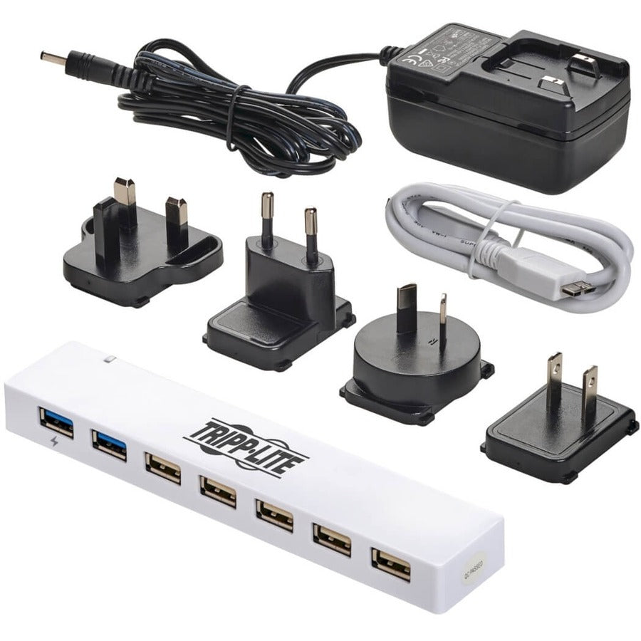 Hub combiné USB 3.0/USB 2.0 à 7 ports Tripp Lite par Eaton U360-007C-2X3 U360-007C-2X3
