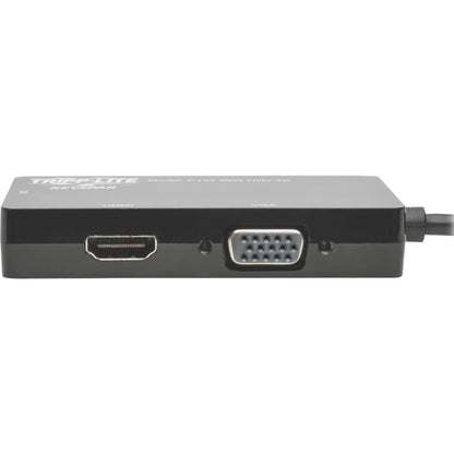 Tripp Lite by Eaton Mini DisplayPort 1.2 to VGA/DVI/HDMI All-in-One Converter Adapter, 4K x 2K HDMI P137-06N-HDV-4K