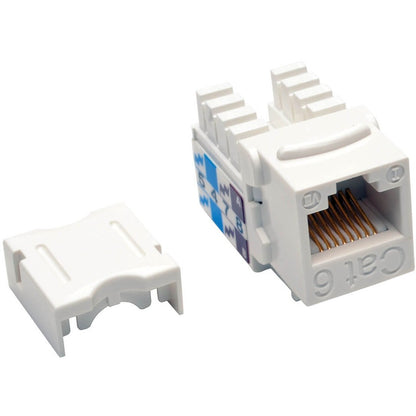 Prise Keystone à insertion de type 110 Cat6/Cat5e de Tripp Lite par Eaton - Blanc, lot de 25 N238-025-WH
