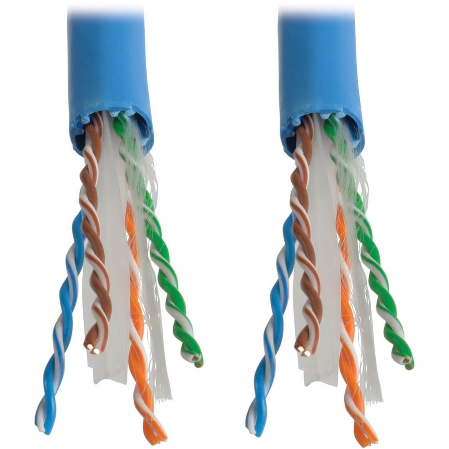Câble PVC monobrin Cat6a 10G Tripp Lite par Eaton, bleu, 1000 pi N223-01K-BL
