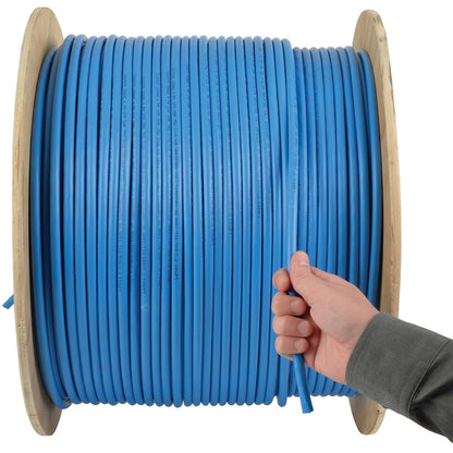 Câble PVC monobrin Cat6a 10G Tripp Lite par Eaton, bleu, 1000 pi N223-01K-BL