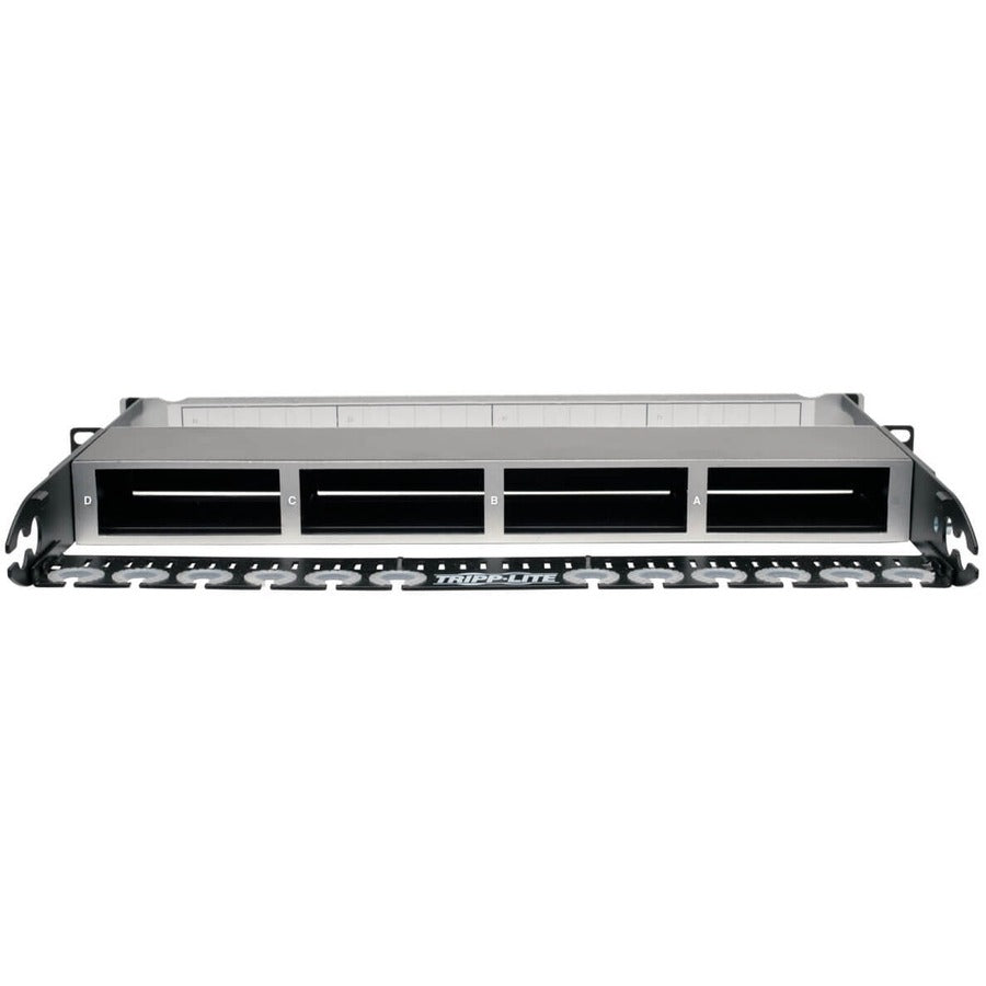 Panneau de boîtier en fibre de cuivre haute densité Tripp Lite, capacité de 4 cassettes 1U N484-01U