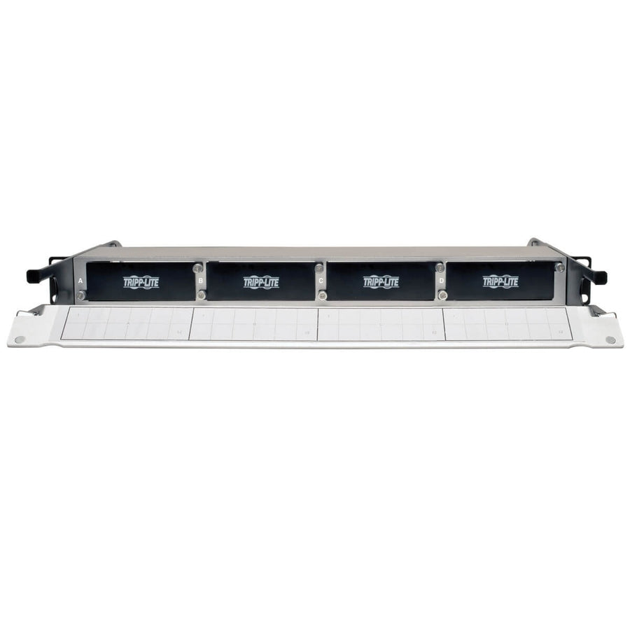 Panneau de boîtier en fibre de cuivre haute densité Tripp Lite, capacité de 4 cassettes 1U N484-01U