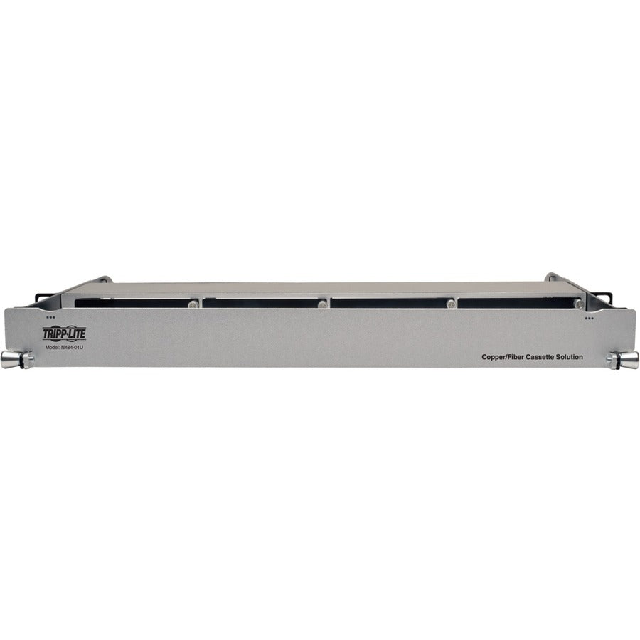 Panneau de boîtier en fibre de cuivre haute densité Tripp Lite, capacité de 4 cassettes 1U N484-01U