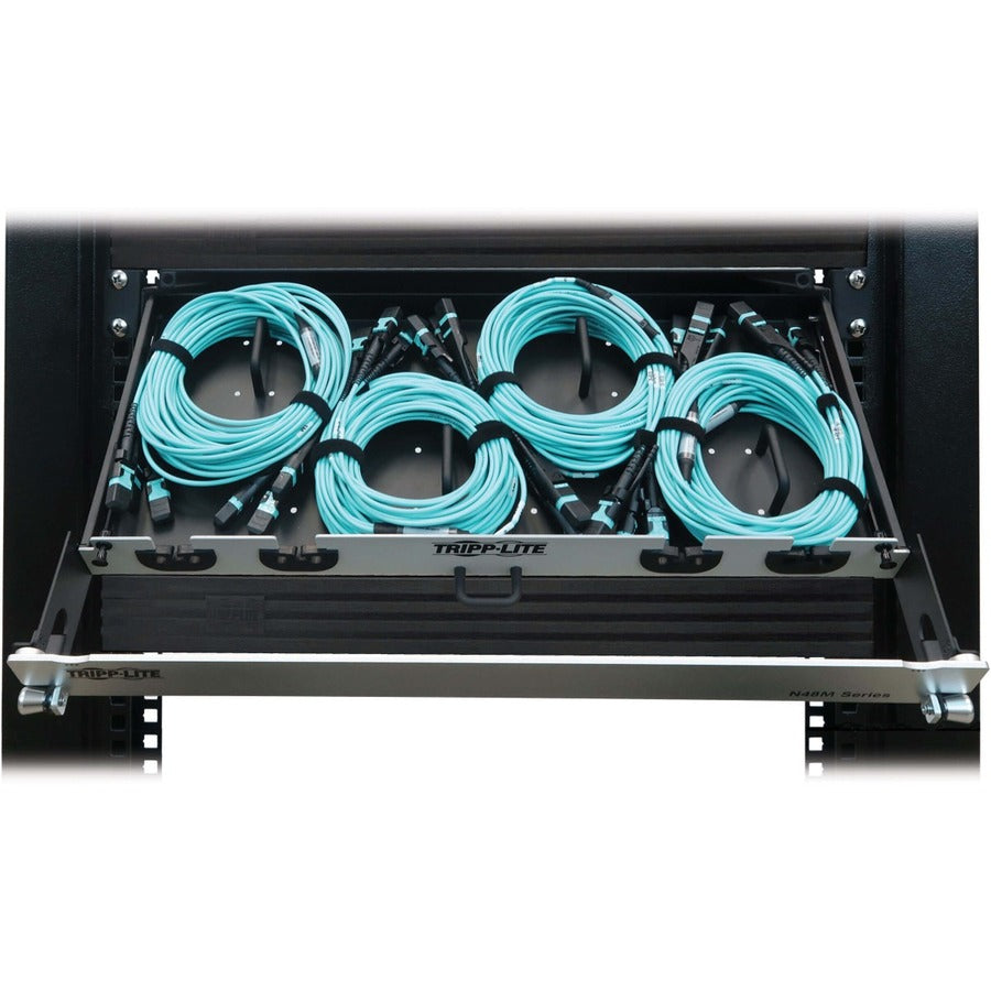 Panneau de fibres préchargé Tripp Lite par Eaton N48M-4M3X8M-10 N48M-4M3X8M-10