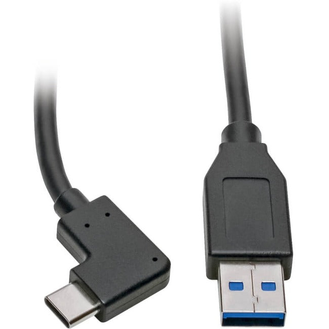Câble USB-C vers USB-A à angle droit Tripp Lite par Eaton U428-003-CRA, M/M, 3 pi. U428-003-CRA