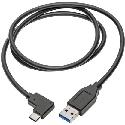 Câble USB-C vers USB-A à angle droit Tripp Lite par Eaton U428-003-CRA, M/M, 3 pi. U428-003-CRA