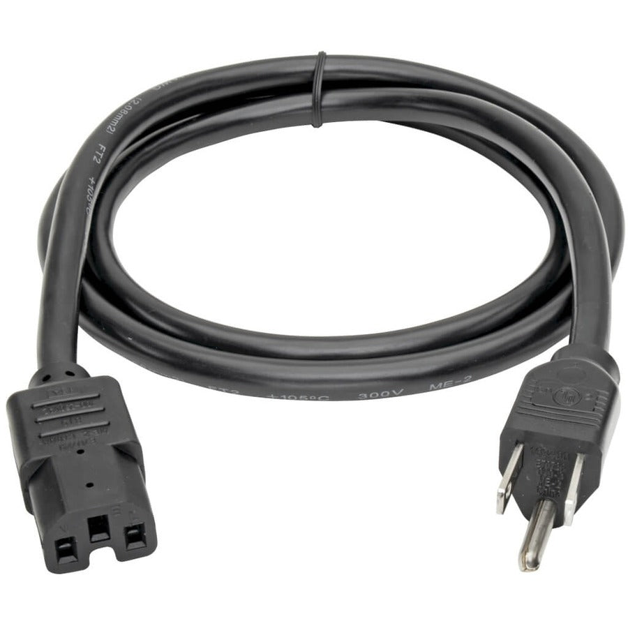 Câble d'alimentation Tripp Lite 8 pieds 5-15P vers C15 robuste 15A 14AWG 8' P019-008