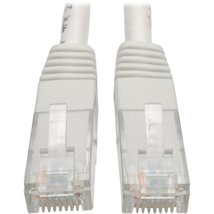 Câble de raccordement moulé Gigabit Cat6 Tripp Lite par Eaton (RJ45 M/M), blanc, 7 pi N200-007-WH
