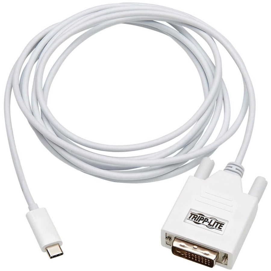 Câble adaptateur USB-C vers DVI (M/M) Tripp Lite by Eaton U444-010-DE, blanc, 3 m (10 pi) U444-010-DE