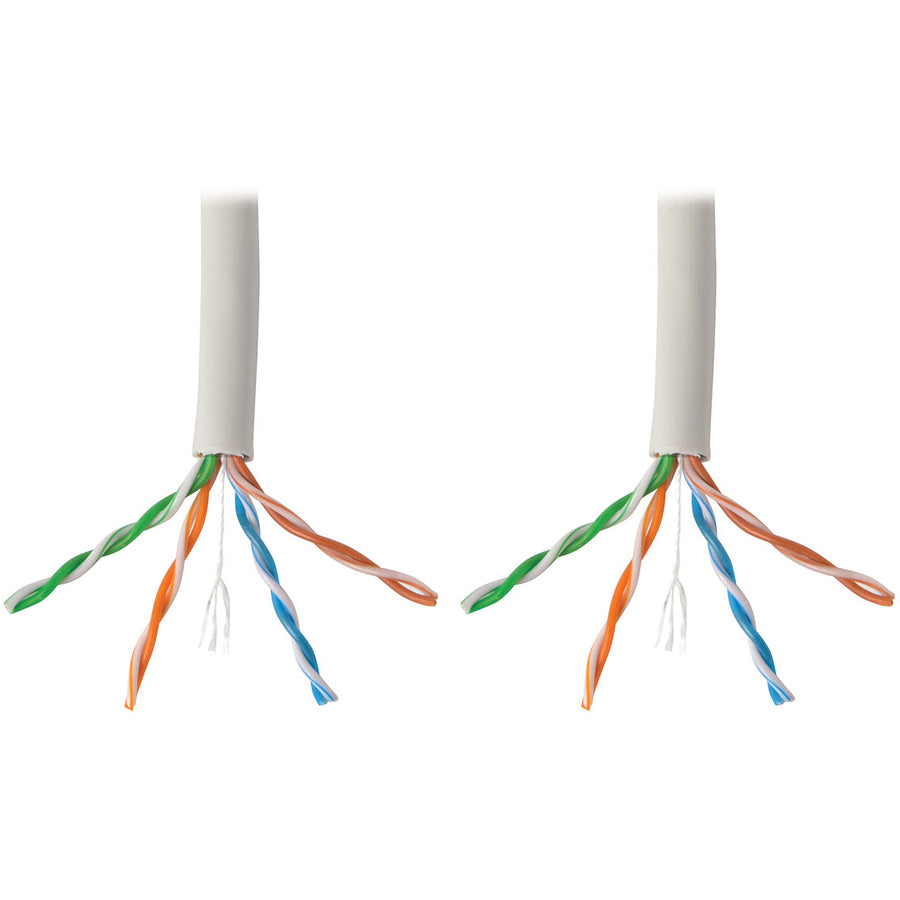 Câble PVC CMR 24AWG Cat6 Gigabit multibrin Tripp Lite par Eaton, blanc, 1000 pi N220-01K-WH