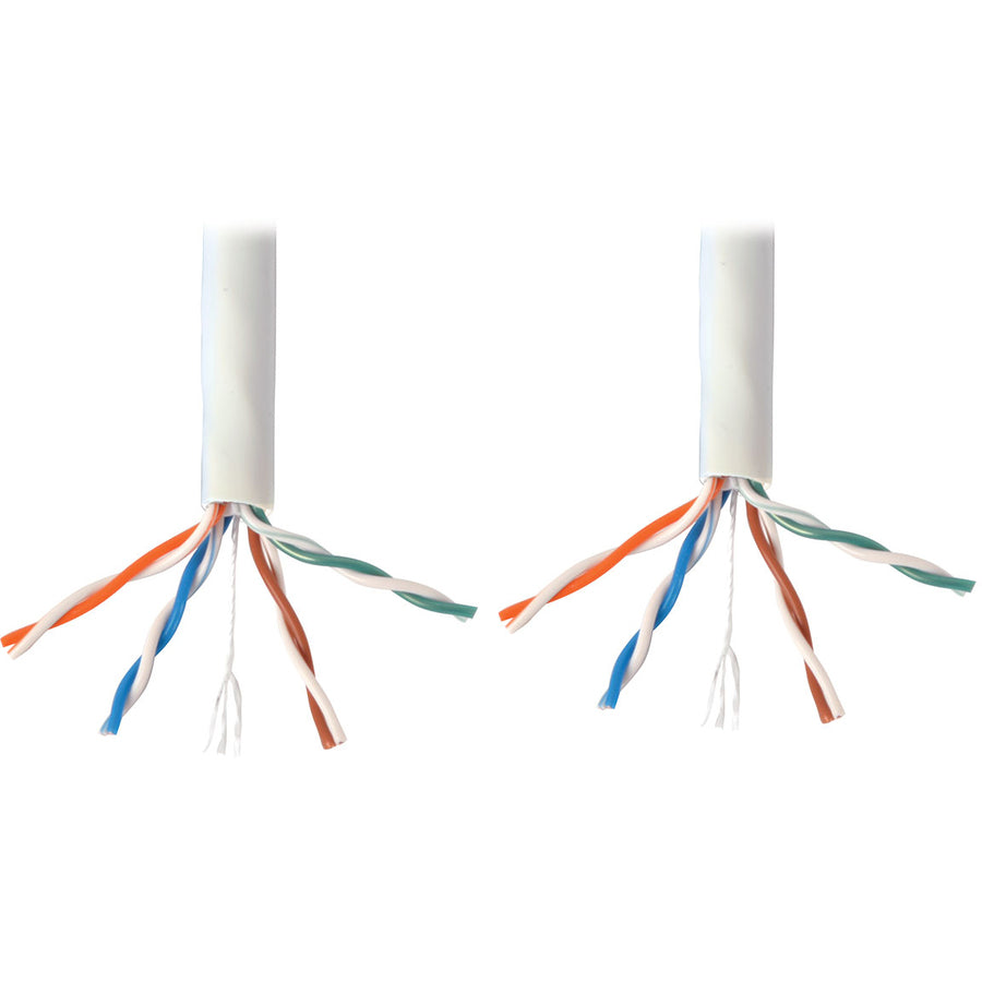 Câble en PVC Cat6 Gigabit à âme pleine en vrac de Tripp Lite par Eaton, blanc, 1 000 pi N224-01K-WH