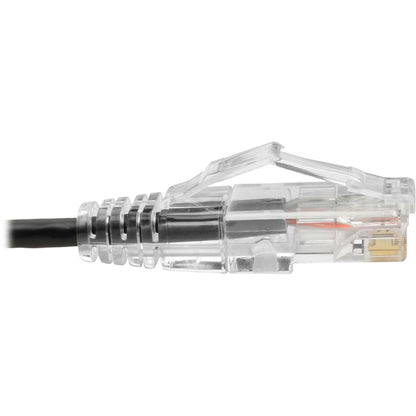 Câble de raccordement UTP Cat6 Tripp Lite par Eaton (RJ45) - M/M, Gigabit, sans accroc, moulé, fin, noir, 8 po N201-S8N-BK
