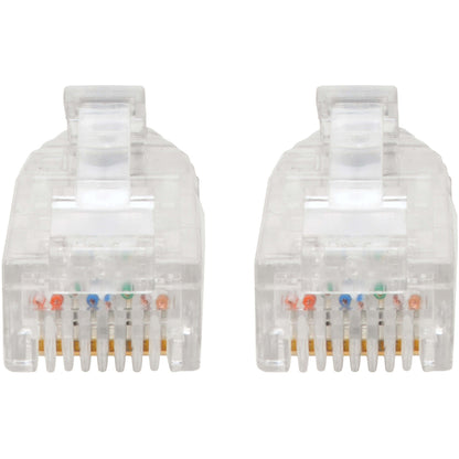 Câble de raccordement UTP Cat6 Tripp Lite par Eaton (RJ45) - M/M, Gigabit, sans accroc, moulé, fin, noir, 8 po N201-S8N-BK