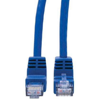 Câble de raccordement UTP Cat6 Tripp Lite par Eaton N204-005-BL-UD, mâle coudé vers le haut/mâle coudé vers le bas - 5 pi, bleu N204-005-BL-UD