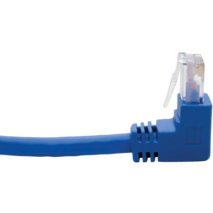 Câble de raccordement UTP Cat6 Tripp Lite par Eaton N204-005-BL-UD, mâle coudé vers le haut/mâle coudé vers le bas - 5 pi, bleu N204-005-BL-UD