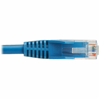 Câble Ethernet UTP moulé Cat6 Gigabit sans accroc Tripp Lite by Eaton (RJ45 M/M), PoE, LSZH, bleu, 0,5 N201L-0P5M-BL