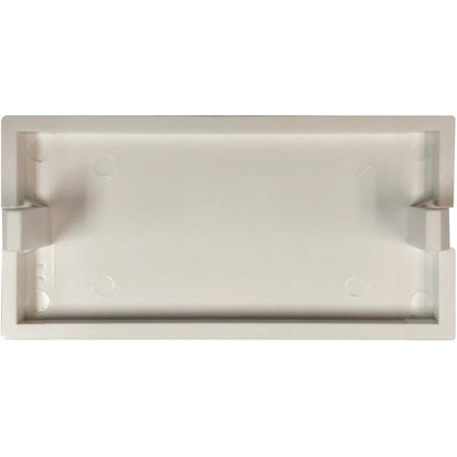 Insert encliquetable vierge Tripp Lite par Eaton, style britannique, 25 x 50 mm, blanc N042U-WHB