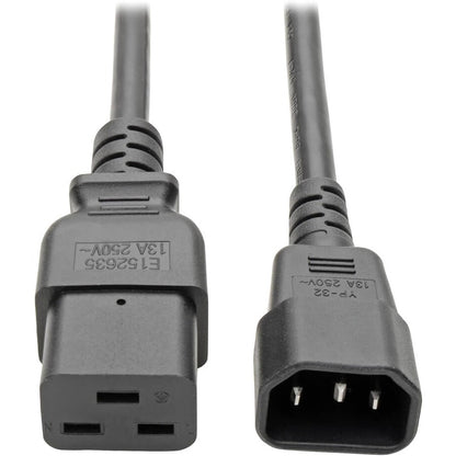 Câble adaptateur d'alimentation Tripp Lite 10 pieds C19 à C14 10 A 16 AWG 10' P047-006-10A