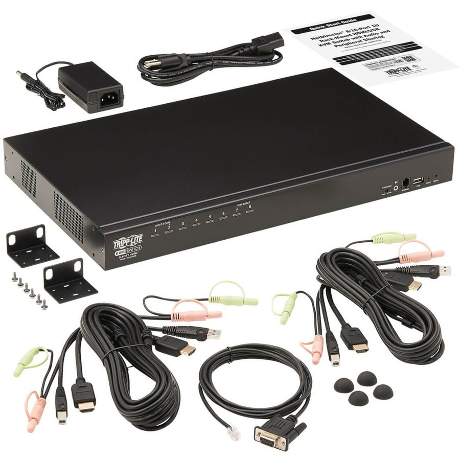Commutateur KVM HDMI/USB à 8 ports Tripp Lite par Eaton B024-HU08, 1U B024-HU08