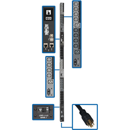 PDU 30 prises Tripp Lite par Eaton PDU3EVNR6H50 PDU3EVNR6H50
