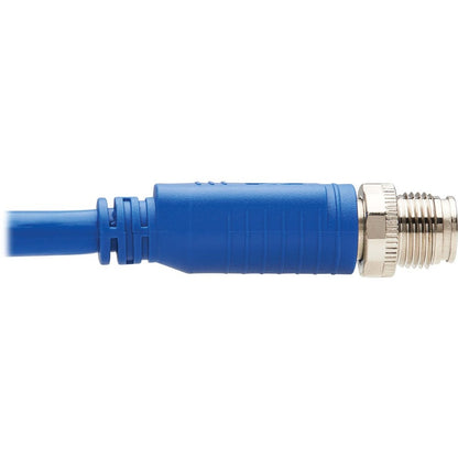Câble Ethernet Cat6a 10G X-Code M12 Tripp Lite par Eaton NM12-6A1-02M-BL, M/M, bleu, 2 m (6,6 pi) NM12-6A1-02M-BL