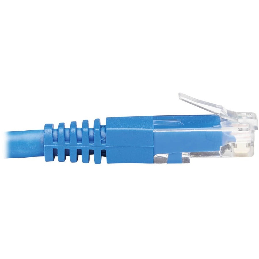 Câble Ethernet Cat6 à angle gauche Tripp Lite par Eaton N204-015-BL-LA - 15 pi, M/M, bleu N204-015-BL-LA