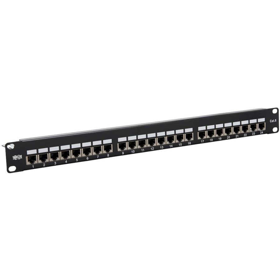 Panneau de brassage Cat6 24 ports Tripp Lite par Eaton N252-024-SH-K, 1U N252-024-SH-K