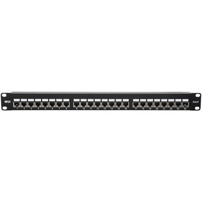 Panneau de brassage Cat6 24 ports Tripp Lite par Eaton N252-024-SH-K, 1U N252-024-SH-K