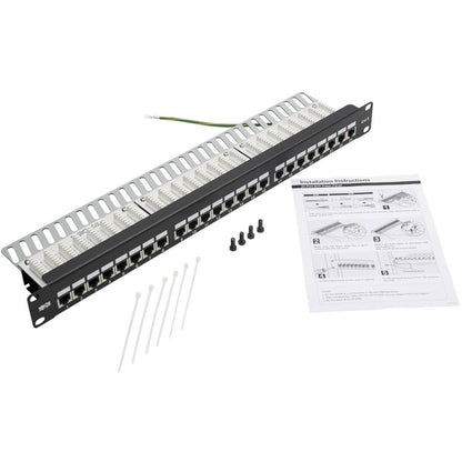 Panneau de brassage Cat6 24 ports Tripp Lite par Eaton N252-024-SH-K, 1U N252-024-SH-K